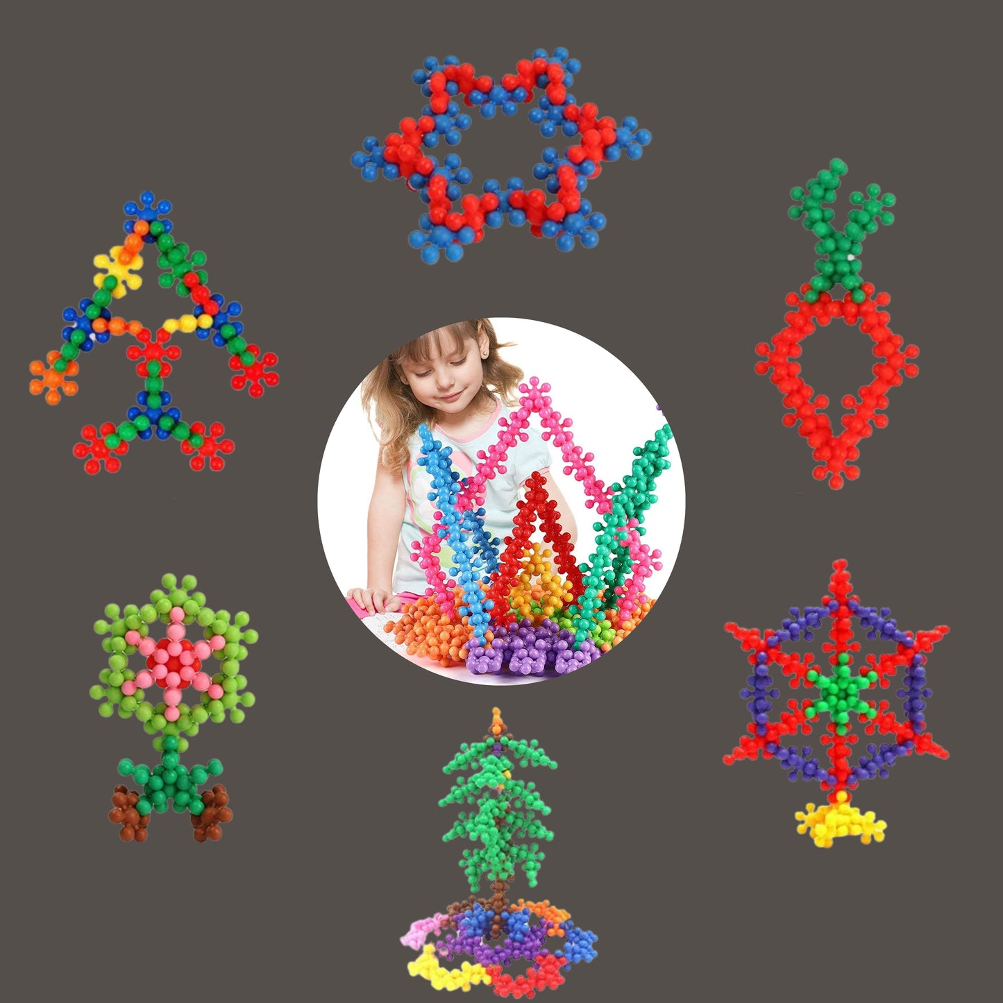 Plum Blossom Building Blocks 3D Bricks