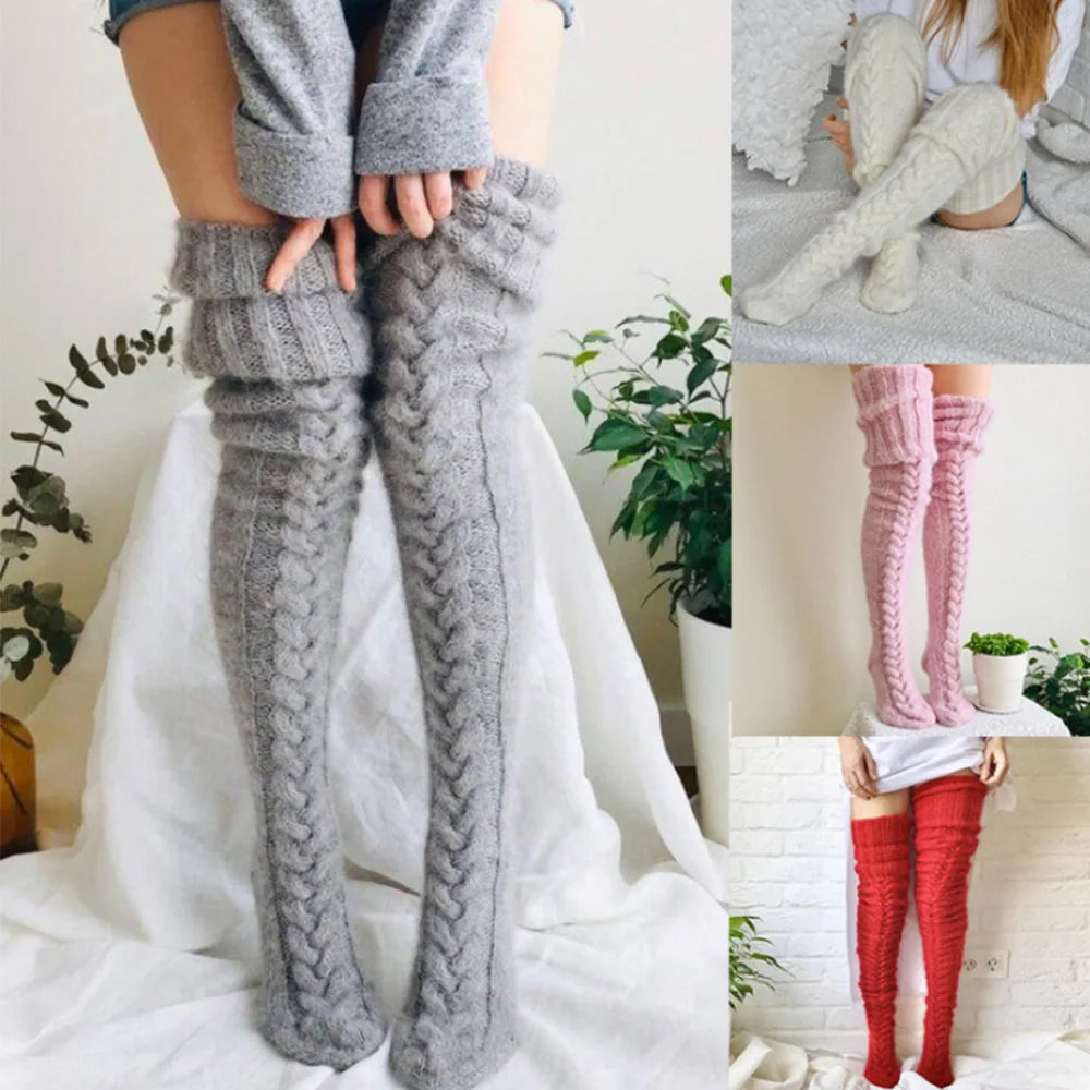 Overknee cozy winter socks - warm feet for cold days!