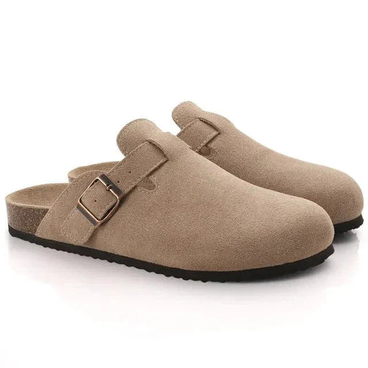 Tavian - Men's Suede Slippers in Old Money Style, Elegant and Comfortable