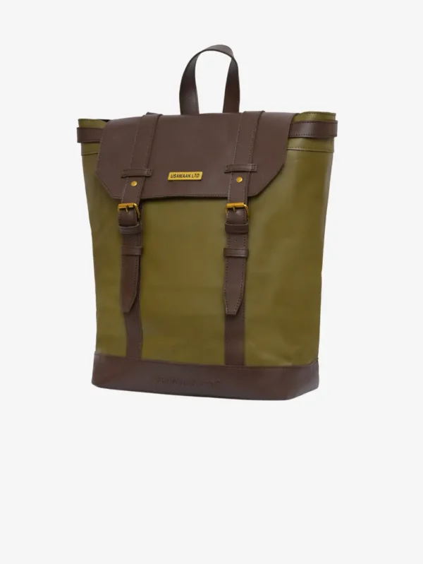 Vintage Leather & Canvas Backpack – Stylish & Durable | USAMAAK SHOP LTD