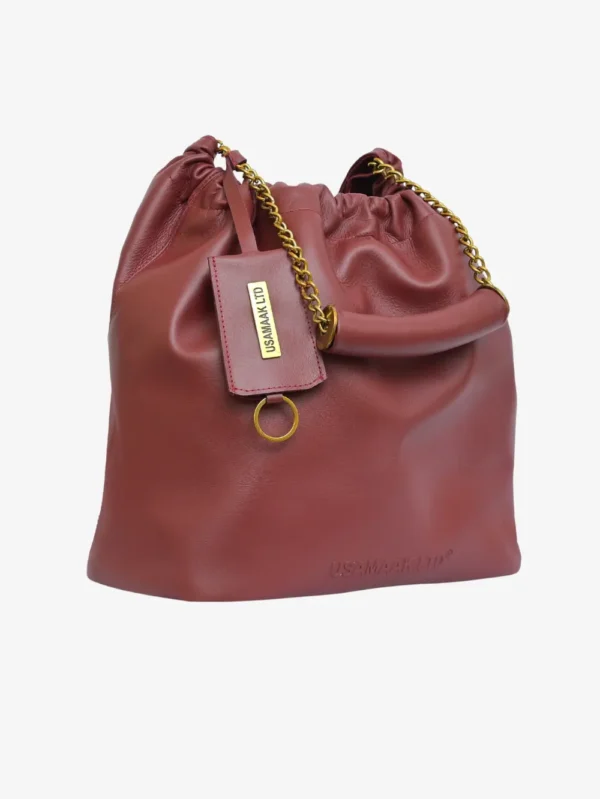 Luxury Leather Chain Shoulder Bag – Elegant & Trendy | USAMAAK SHOP LTD